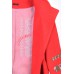 Embroidered coat "Flower Lace" red